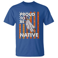 Native American T Shirt Proud To Be Native American Flag Tribal Prints Medicine Wheel - Wonder Print Shop