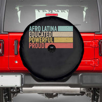 Afro Latina Spare Tire Cover Educated Powerful Proud Hispanic Heritage Month - Wonder Print Shop