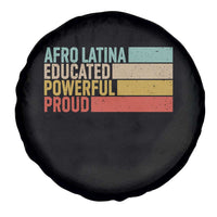 Afro Latina Spare Tire Cover Educated Powerful Proud Hispanic Heritage Month - Wonder Print Shop