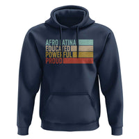 Afro Latina Hoodie Educated Powerful Proud Hispanic Heritage Month - Wonder Print Shop