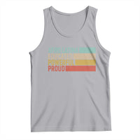 Afro Latina Tank Top Educated Powerful Proud Hispanic Heritage Month - Wonder Print Shop