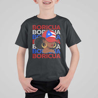 Puerto Rico Boricua Girl Proud Puerto Rican Hispanic Heritage T Shirt For Kid - Wonder Print Shop
