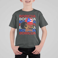 Puerto Rico Boricua Girl Proud Puerto Rican Hispanic Heritage T Shirt For Kid - Wonder Print Shop