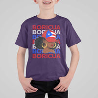 Puerto Rico Boricua Girl Proud Puerto Rican Hispanic Heritage T Shirt For Kid - Wonder Print Shop