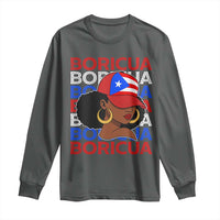 Puerto Rico Boricua Girl Proud Puerto Rican Hispanic Heritage Long Sleeve Shirt - Wonder Print Shop
