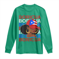 Puerto Rico Boricua Girl Proud Puerto Rican Hispanic Heritage Long Sleeve Shirt - Wonder Print Shop
