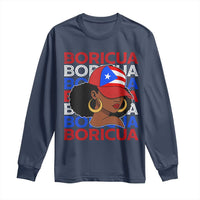 Puerto Rico Boricua Girl Proud Puerto Rican Hispanic Heritage Long Sleeve Shirt - Wonder Print Shop