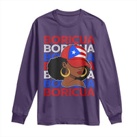 Puerto Rico Boricua Girl Proud Puerto Rican Hispanic Heritage Long Sleeve Shirt - Wonder Print Shop