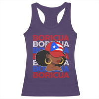 Puerto Rico Boricua Girl Proud Puerto Rican Hispanic Heritage Racerback Tank Top - Wonder Print Shop