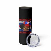 Puerto Rico Boricua Girl Proud Puerto Rican Hispanic Heritage Skinny Tumbler - Wonder Print Shop
