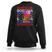 Puerto Rico Boricua Girl Proud Puerto Rican Hispanic Heritage Sweatshirt - Wonder Print Shop