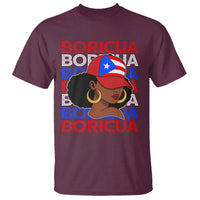 Puerto Rico Boricua Girl Proud Puerto Rican Hispanic Heritage T Shirt - Wonder Print Shop