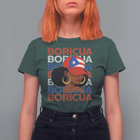 Puerto Rico Boricua Girl Proud Puerto Rican Hispanic Heritage T Shirt For Women - Wonder Print Shop