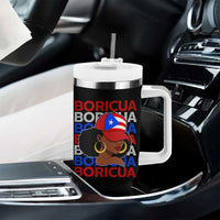 Puerto Rico Boricua Girl Proud Puerto Rican Hispanic Heritage Tumbler With Handle - Wonder Print Shop