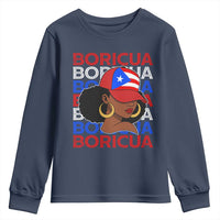 Puerto Rico Boricua Girl Proud Puerto Rican Hispanic Heritage Youth Sweatshirt - Wonder Print Shop
