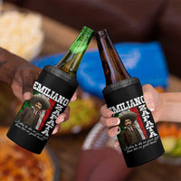 Emiliano Zapata 4 in 1 Can Cooler Tumbler Better To Die On Your Feet Than Live On Your Knees Mexican Revolution - Wonder Print Shop