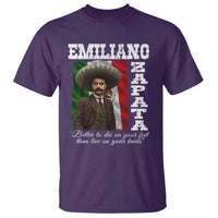 Emiliano Zapata T Shirt Better To Die On Your Feet Than Live On Your Knees Mexican Revolution - Wonder Print Shop