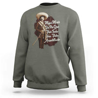 Emiliano Zapata Sweatshirt Mejor Morir De Pie Que Vivir Toda Una Vida Arrodillado - Wonder Print Shop