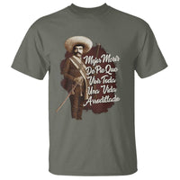 Emiliano Zapata T Shirt Mejor Morir De Pie Que Vivir Toda Una Vida Arrodillado - Wonder Print Shop