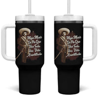 Emiliano Zapata Tumbler With Handle Mejor Morir De Pie Que Vivir Toda Una Vida Arrodillado - Wonder Print Shop
