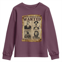 Latin America's Most Wanted Revolution Latino Hispanic Heritage Youth Sweatshirt Wanted Sign - Wonder Print Shop