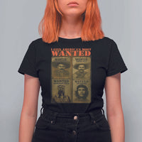 Latin America's Most Wanted T Shirt For Women Mexican Revolution Latino Hispanic Heritage - Wonder Print Shop