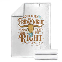 Funny Cold Milk On A Friday Night And A Onesie That Fits Just Right Throw Blanket Longhorn Cow Skull - Wonder Print Shop