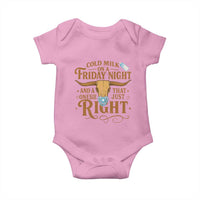 Funny Cold Milk On A Friday Night And A Onesie That Fits Just Right Baby Onesie Longhorn Cow Skull - Wonder Print Shop