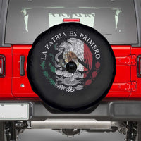 Mexican Pride Spare Tire Cover La Patria Es Primero Coat Of Arms - Wonder Print Shop