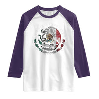 Mexican Pride Raglan Shirt La Patria Es Primero Coat Of Arms - Wonder Print Shop