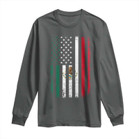 Mexican American Flag Mexican Roots Mexico America Long Sleeve Shirt - Wonder Print Shop