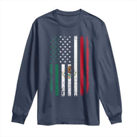 Mexican American Flag Mexican Roots Mexico America Long Sleeve Shirt - Wonder Print Shop