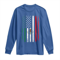 Mexican American Flag Mexican Roots Mexico America Long Sleeve Shirt - Wonder Print Shop