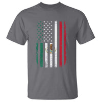 Mexican American Flag Mexican Roots Mexico America T Shirt - Wonder Print Shop