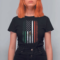 Mexican American Flag Mexican Roots Mexico America T Shirt For Women - Wonder Print Shop