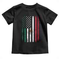 Mexican American Flag Mexican Roots Mexico America Toddler T Shirt - Wonder Print Shop