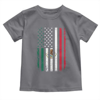 Mexican American Flag Mexican Roots Mexico America Toddler T Shirt - Wonder Print Shop