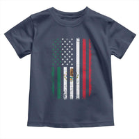 Mexican American Flag Mexican Roots Mexico America Toddler T Shirt - Wonder Print Shop