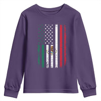 Mexican American Flag Mexican Roots Mexico America Youth Sweatshirt - Wonder Print Shop