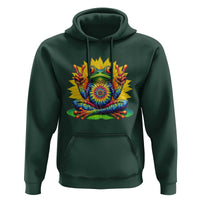 Tie Dye Frog Peace Sign Hippie Sunflower Hoodie - Wonder Print Shop