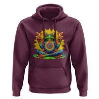 Tie Dye Frog Peace Sign Hippie Sunflower Hoodie - Wonder Print Shop