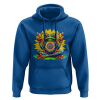 Tie Dye Frog Peace Sign Hippie Sunflower Hoodie - Wonder Print Shop