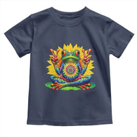 Tie Dye Frog Peace Sign Hippie Sunflower Toddler T Shirt - Wonder Print Shop