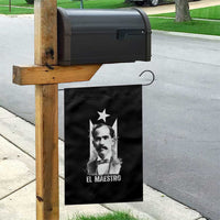 Pedro Albizu Campos Garden Flag El Maestro Black Puerto Rico Flag - Wonder Print Shop