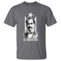 Pedro Albizu Campos T Shirt El Maestro Black Puerto Rico Flag - Wonder Print Shop