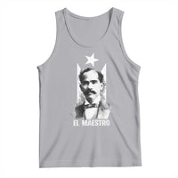 Pedro Albizu Campos Tank Top El Maestro Black Puerto Rico Flag - Wonder Print Shop