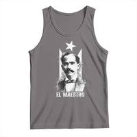 Pedro Albizu Campos Tank Top El Maestro Black Puerto Rico Flag - Wonder Print Shop