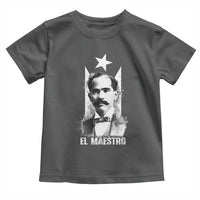 Pedro Albizu Campos Toddler T Shirt El Maestro Black Puerto Rico Flag - Wonder Print Shop