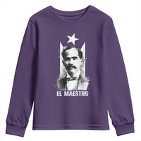 Pedro Albizu Campos Youth Sweatshirt El Maestro Black Puerto Rico Flag - Wonder Print Shop