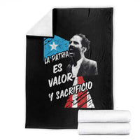 Pedro Albizu Campos Throw Blanket La Patria Es Valor Y Sacrificio Puerto Rican Leader - Wonder Print Shop